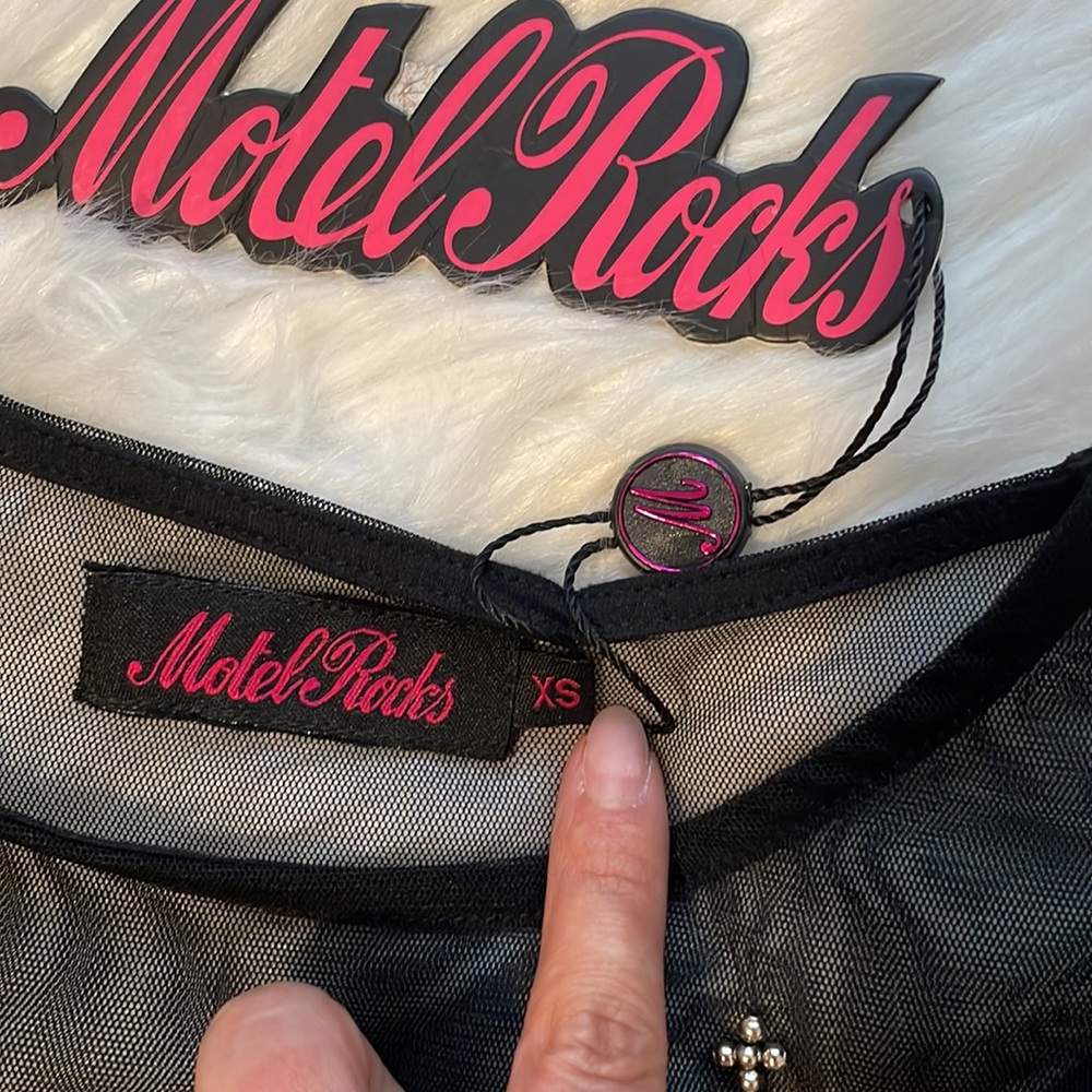 Motel Rocks Mesh Long sleeve - Picture 3 of 3